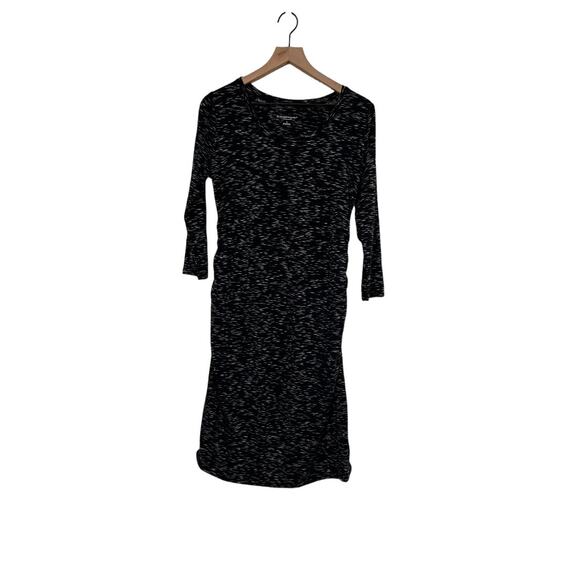 Liz Lange Maternity for Target Black Spacedye Scoop Neck Dress Size Medium - Picture 1 of 6